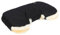 babycab Lammfell-Handwärmer Saana schwarz - für Kinderwagen & Buggys - mit integrierter Tasche - Anbringung über Druckknopfverschluss - wasser- und windabweisend