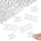Moosono 200 Stk Glitzer Konfetti Silber, 3.5-5.1cm, für 25 Geburtstag & Silberhochzeit, Tischdeko & Streudeko, Geburtstagsdeko Frau/Mann, Jubiläum