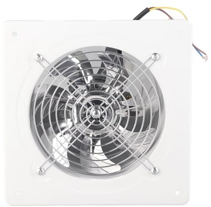 TIKATARER Extractor de Aire Industrial, 220 V, 167 Mm, Ventilador de Escape para Ventana de Hierro, Ventilador de Pared para Ventana, Ventilador de Ventilación para Uso en Cocina y Oficina