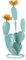 Brrnoo Decorazione per Esterni di Cactus in Metallo, Decorazione per Giardino per Esterni Statua di Scultura da Giardino Decorazione per Esterni Fico d'India Statue per Esterni d'arte