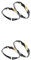 Holibanna 2 Paar Tinte Bambus Paar Ring Liebhaber-fingerring Fingerringe Paar Ring Schmuck Fingerring- Dekorativer Fingerring Liebesring Ringe Fingerring Öffnen Kupfer
