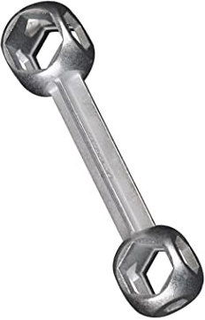 Pesoncarl Bicycle Wrench, Flyes Dumbell Shaped Bike Wrench Spanner Repair Tool Wrench Multifunctional Holes Cycling Bone Type, Zinc Alloy Bike Spanner Wrench for 6-15mm Screws