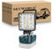 SKYWORLD Akku Lampe für Bosch 18V, 48W 4800LM Kabellose Led Arbeitsleuchte, Led Strahler Akku Tragbares Flutlichter Baustellen Lampe Scheinwerfer für Camping, Werkstatt, Garage, Notfall (kein Akku)