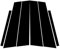 WEFOLCC Accessori Per Lo Styling Dell'auto Adesivi In ​​fibra Carbonio Per VW Per Golf 5 MK5 GTI Copri Montanti Finestrino Guarnizione Per Porta(Glossy Black)