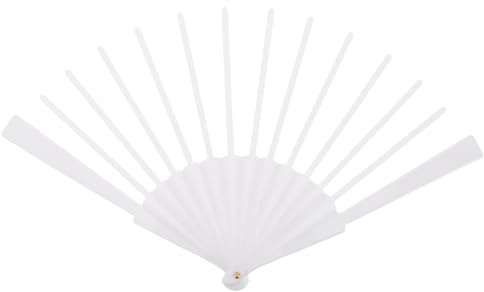 Ciieeo Monture d'Éventail Pliable 23cm pour DIY et Loisirs Créatifs - Structure en Bambou pour Fabrication d'Éventails Japonais ou Chinois | Support pour Décoration Murale et Couture