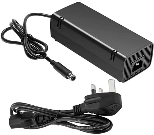 Home Wall AC Power Adapter for Xbox 360 E,Replacement Charger Cord with LED Indicator, 12V 9.6A 115W, Compatible with Microsoft Xbox 360 E Systems