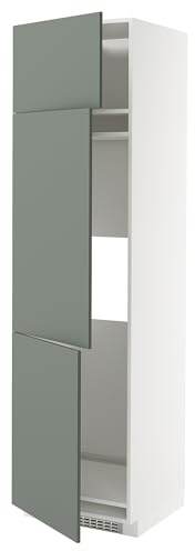 ProTuning METOD High Cab F Kühl-/Gefrierschrank W 3 Türen, Weiß/Nickebo matt grau-grün, 60x60x220 cm