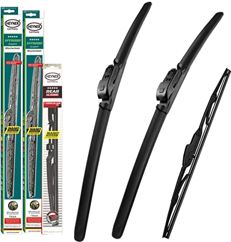 Heyner Wiper Blades Fits: Vauxhall Insignia Estate 2008-2016 Full Set Hybrid Wipers HH2418H12HRC