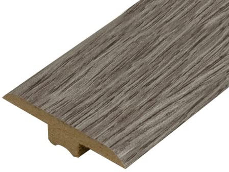 Universal Moudlings Laminate & Wood Flooring T Section Transition Bar MDF Threshold Strip Edge Profile Door Strip Trim (Soft Grey)