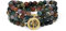 COAI Bracelet Multi-Tours Collier Mala Breloque Arbre de Vie Agate Indienne Femme