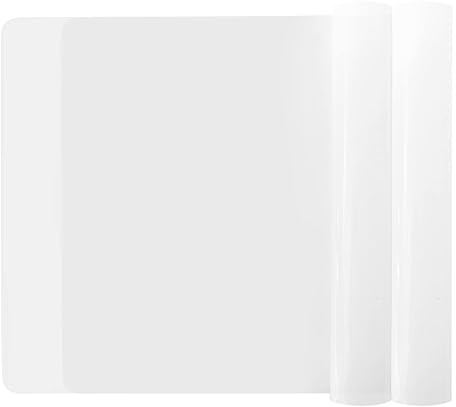 KitchenRaku Extra Large Silicone Mat for Kitchen Worktop Protector, Nonstick Heat Resistant Countertop Mat, Nonskid Placemat, Craft Mat, Table Mat (Transparent, 2PCS;70x50cm)