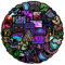Neon Stickers Pack 50pcs, Cool Graffiti Sticker, Waterproof Vinyl Decals, PVC Personalised Vintage Pop Art Stickers for Laptop Snowboard Skateboard Scooter Bicycle Mobile Phone Water Bottle