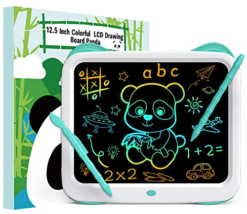 GIGART Tableta de Escritura LCD, 12.5 Pulgadas Vistoso Tableta, Pizarra Mágica Borrable y Reutilizable, Adecuado para la Oficina, Hogar, Escuela, Adultos, Juguetes Niños 3 4 5 6 7 8 Años