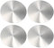X AUTOHAUX 4 Stück Auto Rad Mitte Radkappen Emblem Badge Aufkleber 70mm Silber Ton