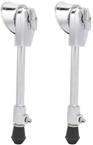 Bass Drum Spurs Legs, 2Pcs Bass Drum Kit Beine, Druckguss 2-Lagen-Galvanisierungsprozess, für Drum Kit Percussion Instrumente