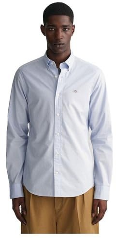 GANT Men's Slim Poplin Shirt Shirt (Pack of 1)