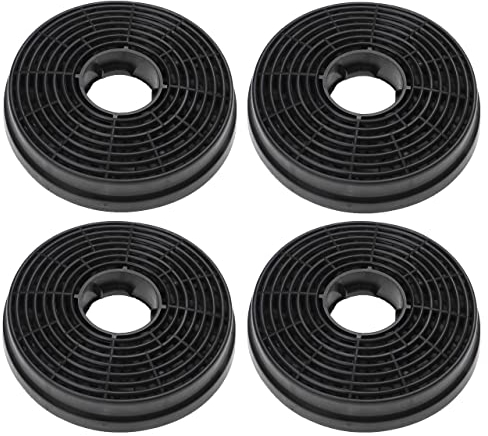 vhbw 4x Filter Aktivkohlefilter kompatibel mit Respekta CH 22010 S, CH 22010 W, CH 22010-90 S, CH 22010-90 W, CH 22058 IX Dunstabzugshaube