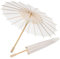 2 Stücke Papier Regenschirm, Japanischer Chinesischer Papierschirm für DIY Malerei Tanz Fotografie Zubehör Hochzeit Party Dekoration Brautschmuck 30CM (Weiß)