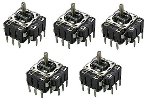 PMMCON 5 PCS FJ06K-S Small Joystick with Switch Potentiometer B10K