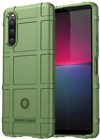 SEAHAI Hülle für Sony Xperia 10 V, [Fallschutz, rutschfest] Militär-Case Ultra-dünne Stylische Schutzhülle, Hochwertiges TPU Silikon Stoßfest Handyhülle - Grün