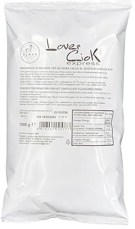 Almar Cioccolata Calda Solubile Senza Glutine, Preparato Cioccolata Calda Distributori Automatici Bar o Uso Domestico, 100% Made in Italy - 1 kg