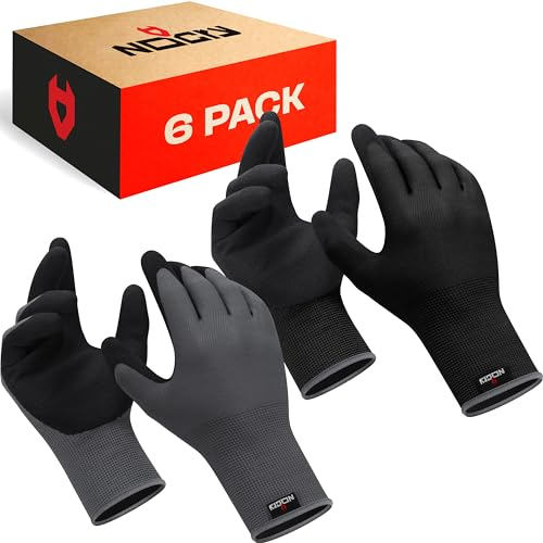 NoCry Hochwertige Gartenhandschuhe für Herren mit starkem Griff und Touchscreen-Spitzen – 100 % atmungsaktiv, hervorragende Geschicklichkeit – perfekte Gartenhandschuhe für Herren, Hofhandschuhe oder