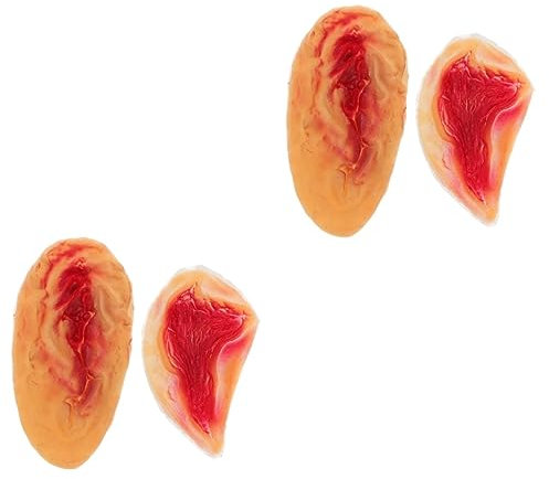 FRCOLOR Fake Injuries 4 Pcs Cosplay Contacts for Women 3d Horrible Simulation Sticker Fake Wounds Masquerade Prank Fake Scars on Halloween Props Blood Stickers Clothes