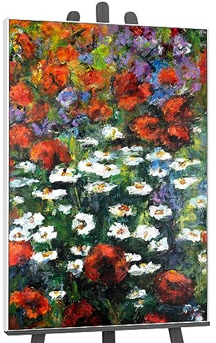 YS-Art Abstrakt Acrylbild Abstrakte blühende Weiten handgemalt Bild bunt
