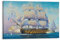 silve Vintage Segelposter Admiral Nelson Flaggschiff HMS Victory Warship Dekorative Malerei Leinwand Wandkunst Bild