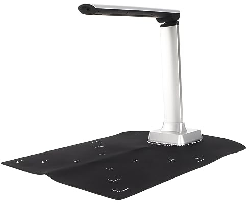 Dokumentenkamera-Scanner, Tragbare 12 MP HD A4-Größe, Mehrsprachige Symbol- und Zahlenerkennungskamera für Lehrer, Echtzeitprojektion, Whiteboard-Anzeige, Videoaufzeichnung