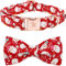 Elegant Little Tail Hundehalsband - Weihnachten Weihnachtsmann Urlaub Haustier Halsband Mit Schleife für Kleine Hunde, Mädchen und Jungen