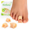 Bukihome Alisador de dedos en martillo, paquete de 6 férulas para dedos de los pies, cojín de gel suave, realinea, doblado, torcido, garra, dedos en martillo, corrector de dedos para hombres y