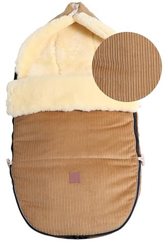 Kaiser 6510140 FILIUS CORD Lammfell Fußsack Fb. camel