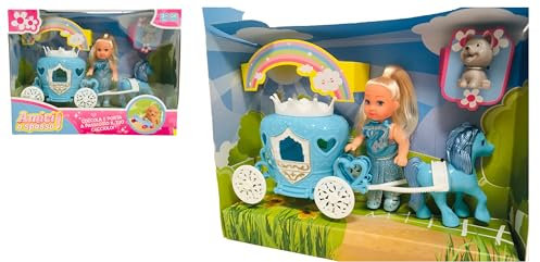 Puppe Prinzessin mit Kutsche und Pferd Puppe mit Welpen und Zubehör Puppe mit Pferd und Traumwagen Puppe Eisprinzessin mit Kutsche und Pferd Freunde zum Spazierengehen
