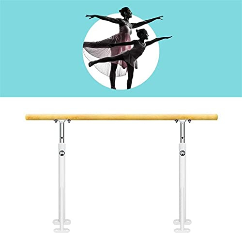 JDSHFEN Ballettstange, bodenstehende Ballettstange für Zuhause, verstellbare Dehnstangen, 1 m, Fitness, Praxis, Tanz, Ballettstange für Kinder und Erwachsene – Weiß