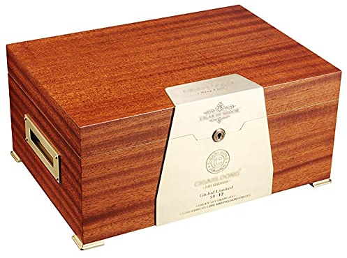 Zigarrenschachtel, Humidor -Schachtel Zigarrenhülle, Zigarren -Humidor, Reisezigarrenschachtel Mit Hygrometer Und Luftbefeuchter, Zedern Mit Zedern Und Abnehmbarem Zedernschalenteiler Für Ca. 150 Ziga