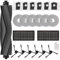 Nuo desire 22 Pièces Kit D'accessoire pour Dreame X40 Ultra, Accessoires pour Dreame X40 Ultra Complete Robot 2 Brosse Principale, 6 Sacs Poussière, 6 Brosses Bord, 2 Filtres, 6 Chiffons, 1 Brosse