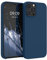 kwmobile Case Compatible with Apple iPhone 12 Pro Max Case - TPU Silicone Phone Cover with Soft Finish - Navy Blue