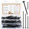 55 STK Holzschrauben mit Torx-Antrieb, Torx Schrauben Set, Terrassenschrauben, Holzbauschrauben, Spanplattenschrauben, Universalschrauben, Selbstschneidende Tellerkopfschrauben, Terrassen Schrauben