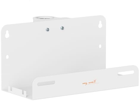 my wall Media Player Halterung – HZ54WL, Montage an TV Ständern mit 35mm Rohr, Halter für Streaming Box, IP TV Box, Gaming Konsolen, Fernseher Zubehör, universell kompatibel, belastbar bis 3 kg