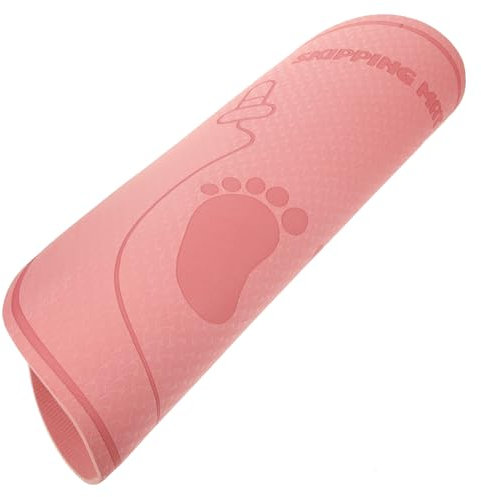 Anneome home sport yoga matte Tanzmatte jump rope mat yogamatten yoga+matte Fitness-Workout-Pad Sprungmatte Schalldämmende Sportunterlage Sprungbrett für den Haushalt Fitness-Sport-Pad tpe