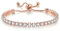 PULABO Glänzende Kristall-Push-Pull-Armbänder für Frauen Einstellbare Hochzeits-Charme-Armbänder Statement-Schmuck,Gold bequem