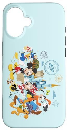 iPhone 16 Walt Disney World 50th Anniversary Mickey and Friends Blue Case