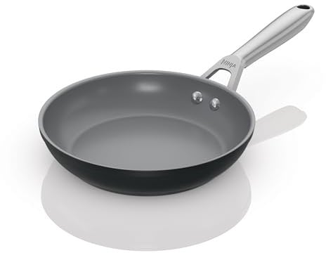 Ninja ZEROSTICK Ceramic Pro 20 cm Frying Pan, Scratch Resistant, Made PTFE-Free, All Hob Compatible, Black, CW30020UK