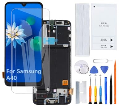 Display Bildschirm für Samsung A40 TFT mit Rahmen | Werkzeugsatz tragen，TFT LCD，HD Display，Bildschirm ersetzen，für Modelle:A405F A405FN A405FM A405S