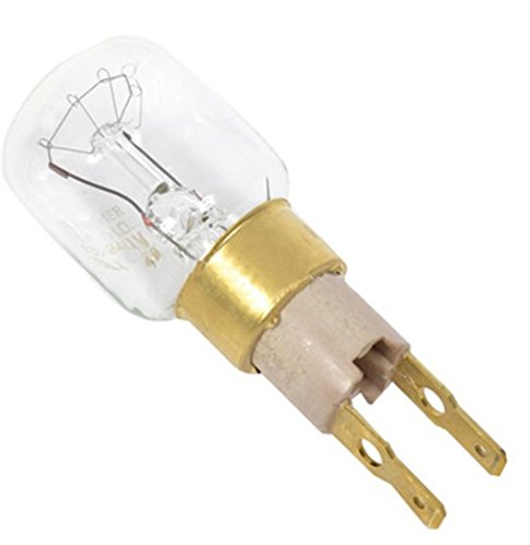 SPARES2GO T-Click T25 15W Pygmy Lamp Light Bulb for Whirlpool Fridge Freezer - Fitment List A