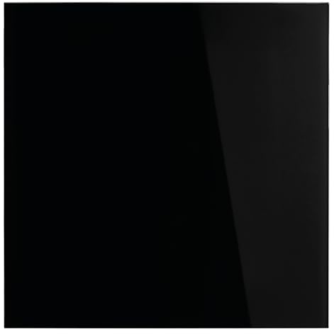 magnetoplan 13401012 Tableau en verre aimanté Noir profond 400 x 400 mm
