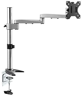 RICOO Monitor Halterung Tisch, VESA Tischhalterung für 13-30 Zoll, Monitorhalterung 1 Monitor Arm TS1711, Bildschirmhalterung Neigbar Schwenkbar Monitorarm Bildschirm Halterung Halter Monitorhalter