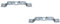 Rotary Lot de 2 supports de lame pour tondeuse Castel Garden 27787045/1 EL63 Twincut Lawnking