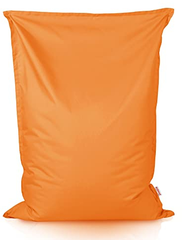 Italpouf Sitzsack XL Riesensitzsack, Sitzkissen, Indoor & Outdoor, Sitzsack Sessel für Kinder, EPS Perlen Füllung, Abnehmbarer Bezug, Waschmaschinenreinigung, Wasserdicht, Orange